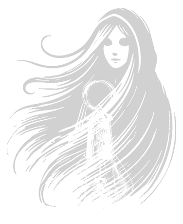 Banshee and lantern illustration