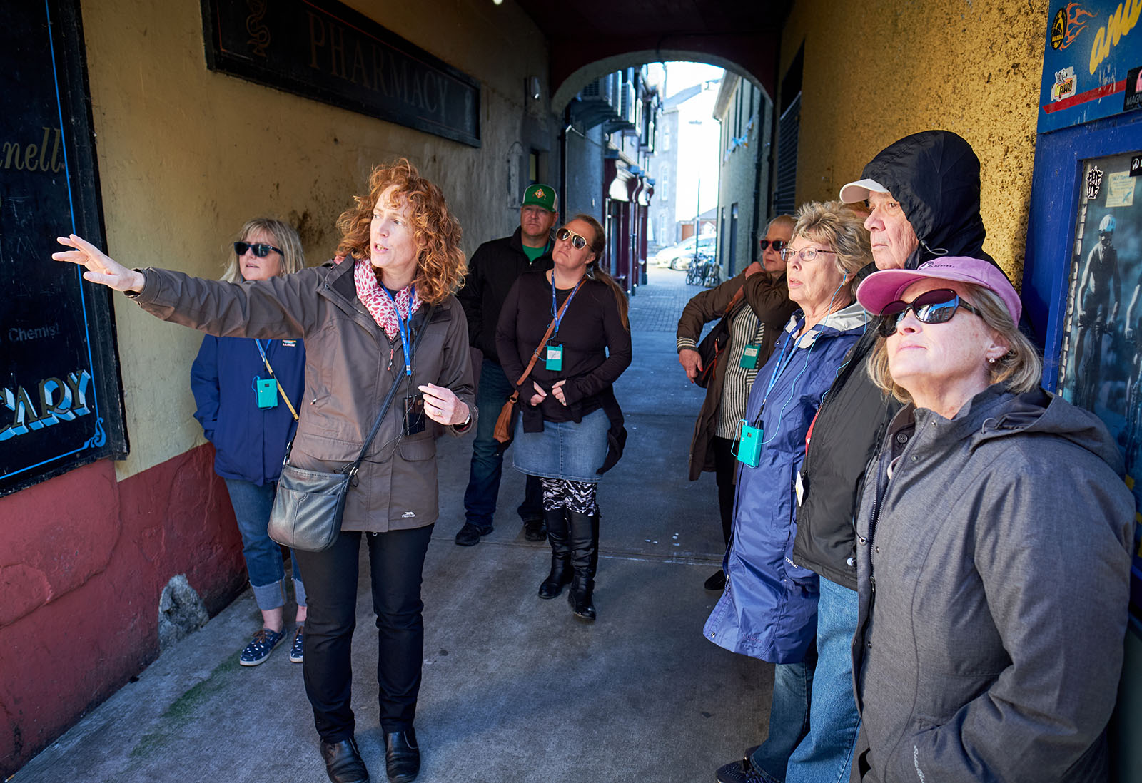 Jane with dark history tour group